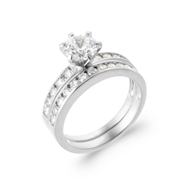 BAGUE ARGENT 925 RHODIE OZ