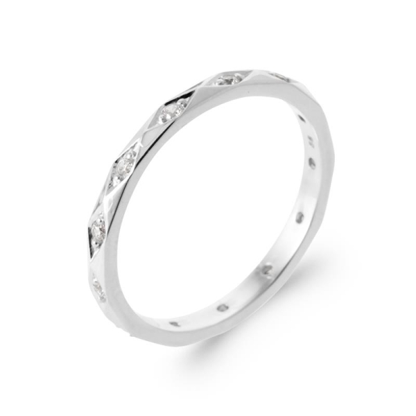 BAGUE ARGENT 925 RHODIE OZ