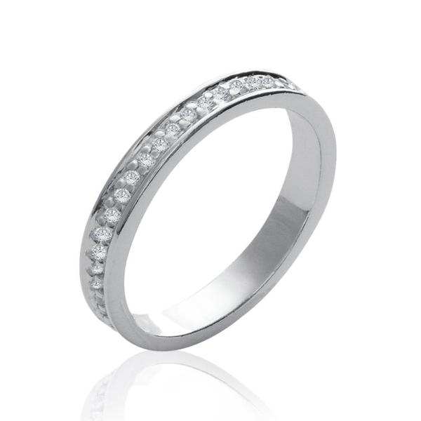 BAGUE ARGENT 925 RHODIE OZ