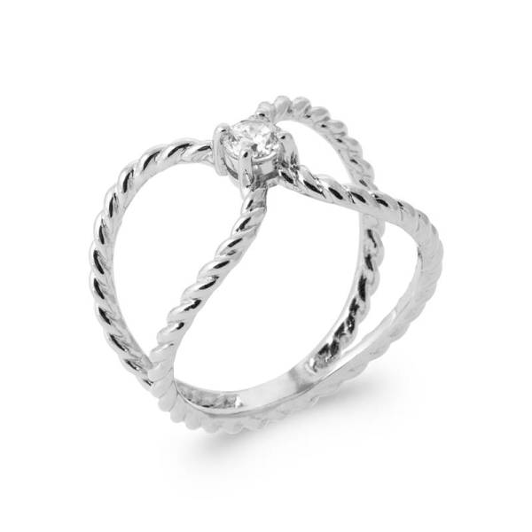 BAGUE ARGENT 925 RHODIE OZ