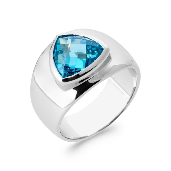 BAGUE ARGENT 925 RHODIE OZ