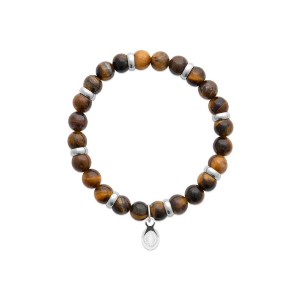 BRACELET ACIER OEIL DE TIGRE