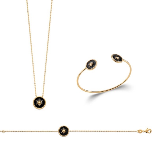 BRACELET PL-OR 750 3MIC LAQUE
