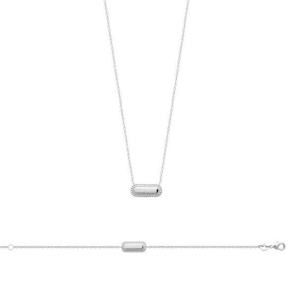 COLLIER ARGENT 925 RHODIE