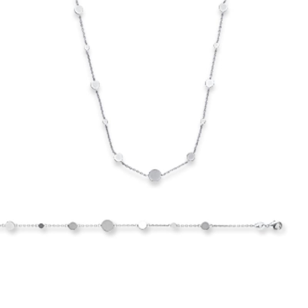 COLLIER ARGENT 925 RHODIE
