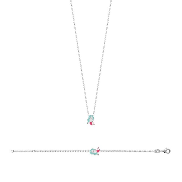 COLLIER ARGENT 925 RHODIE LAQUE