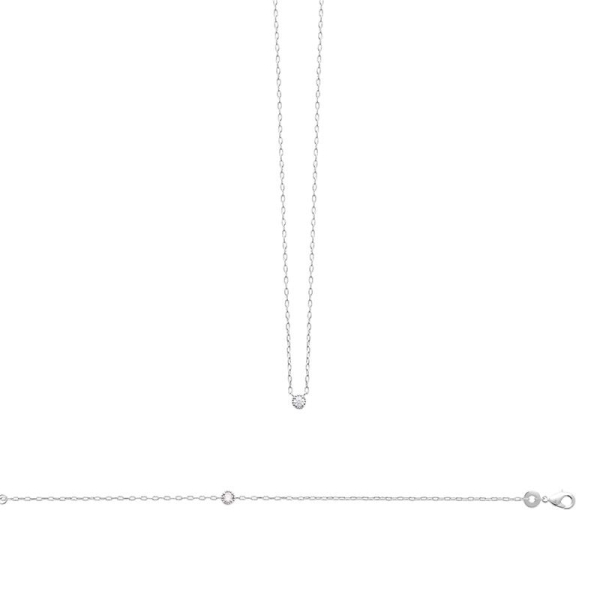 COLLIER ARGENT 925 RHODIE OZ
