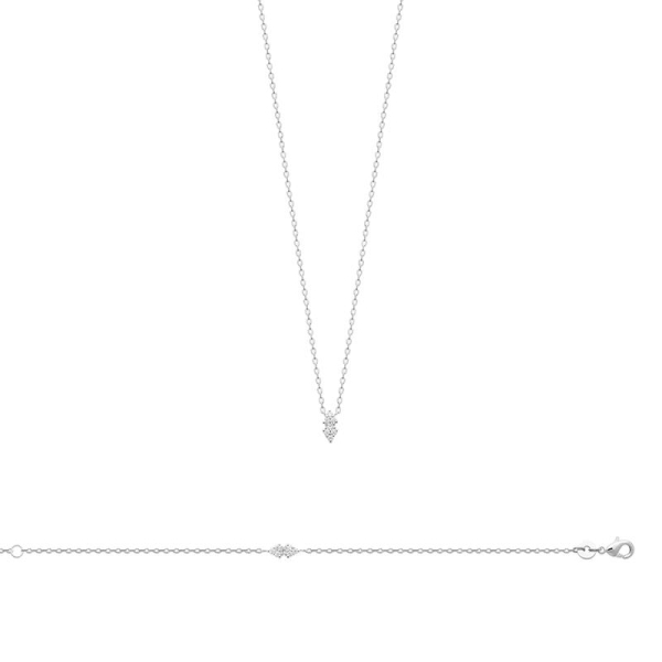 COLLIER ARGENT 925 RHODIE OZ