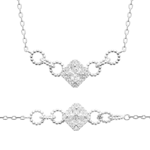 COLLIER ARGENT 925 RHODIE OZ