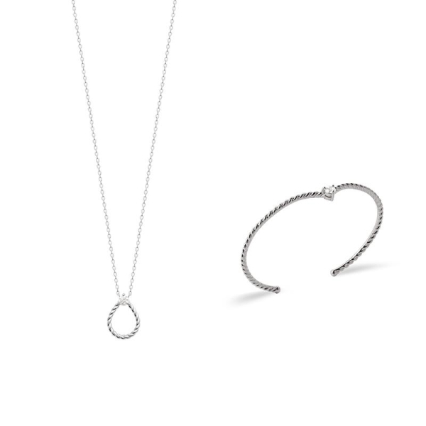 COLLIER ARGENT 925 RHODIE OZ