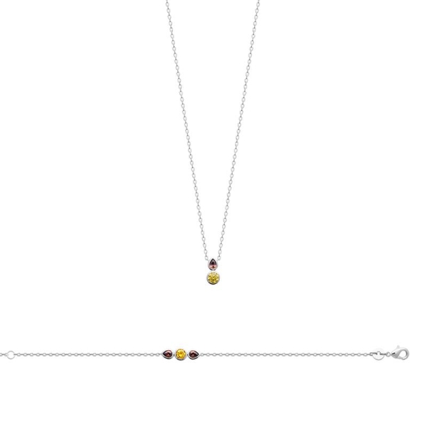 COLLIER ARGENT 925 RHODIE PS
