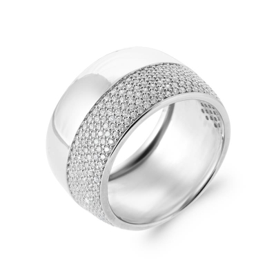 BAGUE ARGENT 925 RHODIE OZ