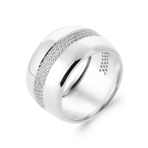 BAGUE ARGENT 925 RHODIE OZ