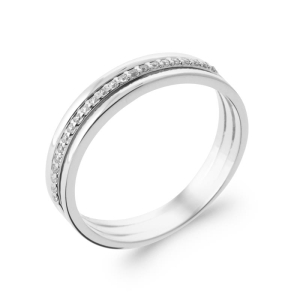 BAGUE ARGENT 925 RHODIE OZ