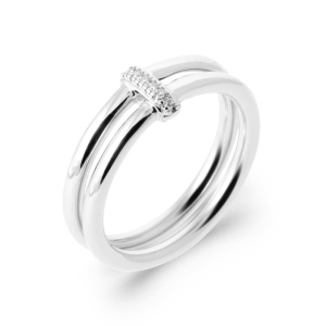 BAGUE ARGENT 925 RHODIE OZ