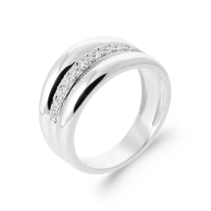 BAGUE ARGENT 925 RHODIE OZ