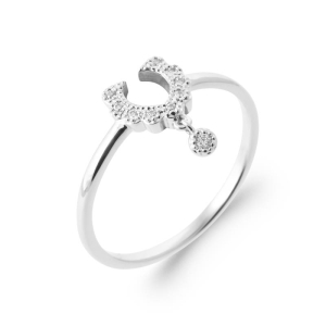 BAGUE ARGENT 925 RHODIE OZ