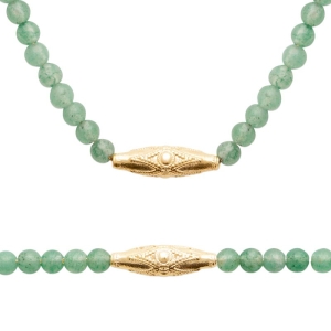 BRACELET PL-OR 750 3MIC AVENTURINE