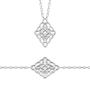 COLLIER ARGENT 925 RHODIE