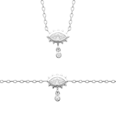 COLLIER ARGENT 925 RHODIE OZ