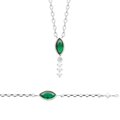 COLLIER ARGENT 925 RHODIE OZ PS