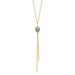 COLLIER PL-OR 750 3MIC LABRADORITE