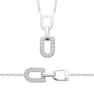 COLLIER ARGENT 925 RHODIE OZ