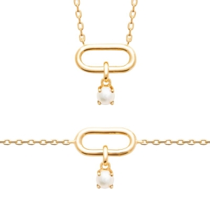 COLLIER PL-OR 750 3MIC PERLE DE CULTURE