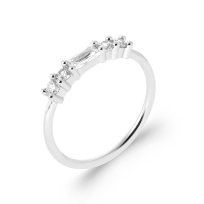 BAGUE ARGENT 925 RHODIE OZ