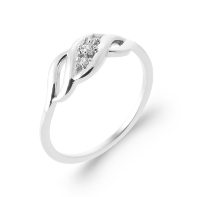 BAGUE ARGENT 925 RHODIE OZ