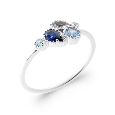 BAGUE ARGENT 925 RHODIE PS