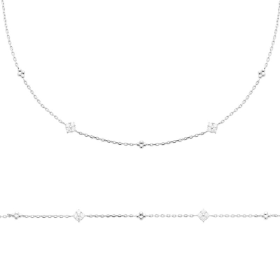 COLLIER ARGENT 925 RHODIE OZ