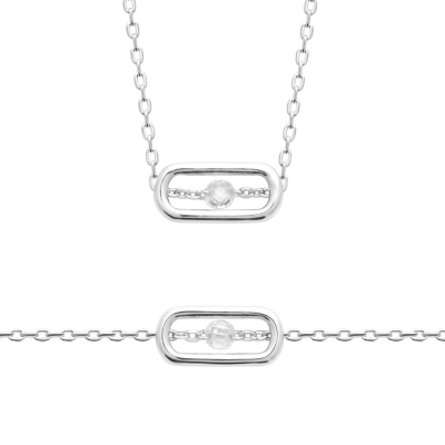 COLLIER ARGENT 925 RHODIE OZ