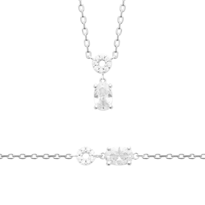 COLLIER ARGENT 925 RHODIE OZ