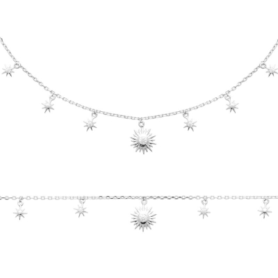 COLLIER ARGENT 925 RHODIE OZ