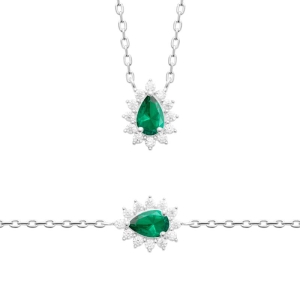 COLLIER ARGENT 925 RHODIE OZ PS