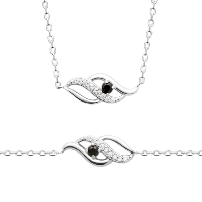 COLLIER ARGENT 925 RHODIE OZ PS