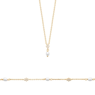 COLLIER PL-OR 750 3MIC PERLE DE CULTURE