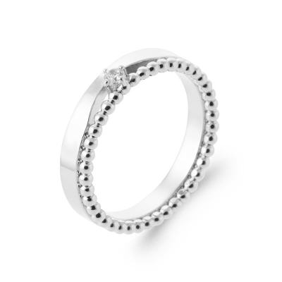 BAGUE ARGENT 925 RHODIE OZ